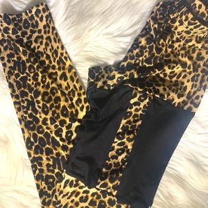 Sexy Animal Print Mesh Leggings